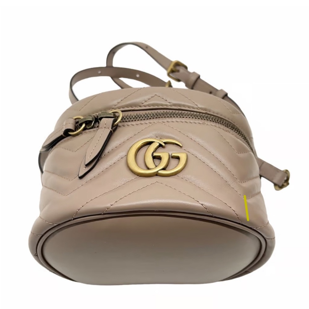 Gucci Marmont Mini Leather Backpack - Picture 3 of 5